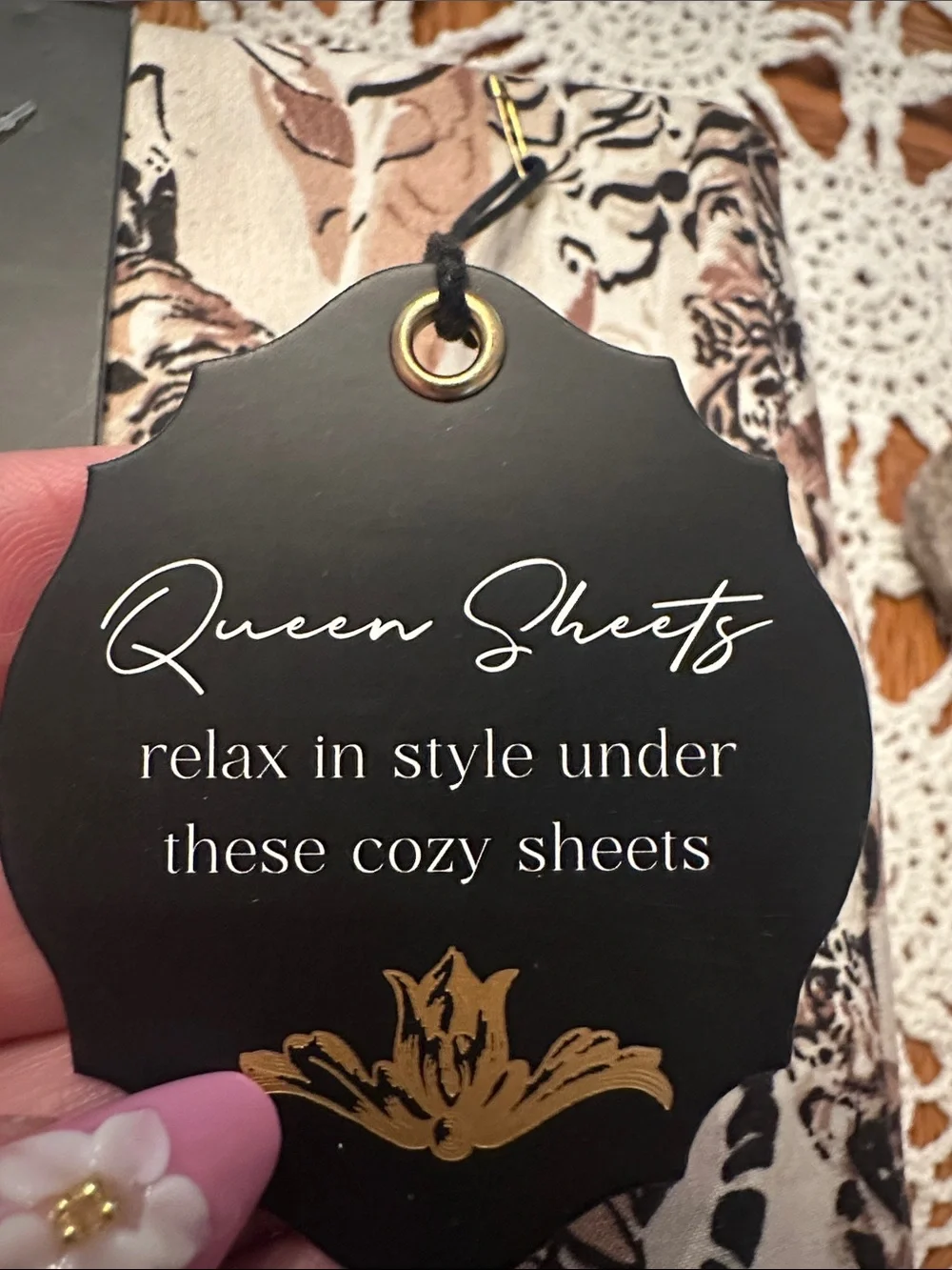 Queen Sheets Tiger Print Queen Sheet Set - tan & Black